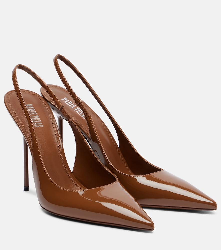 paris texas lidia 105 patent leather slingback pumps