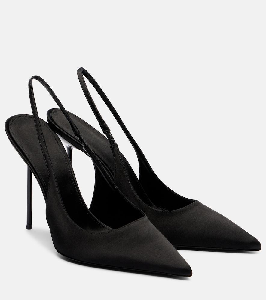 paris texas lidia 105 satin slingback pumps