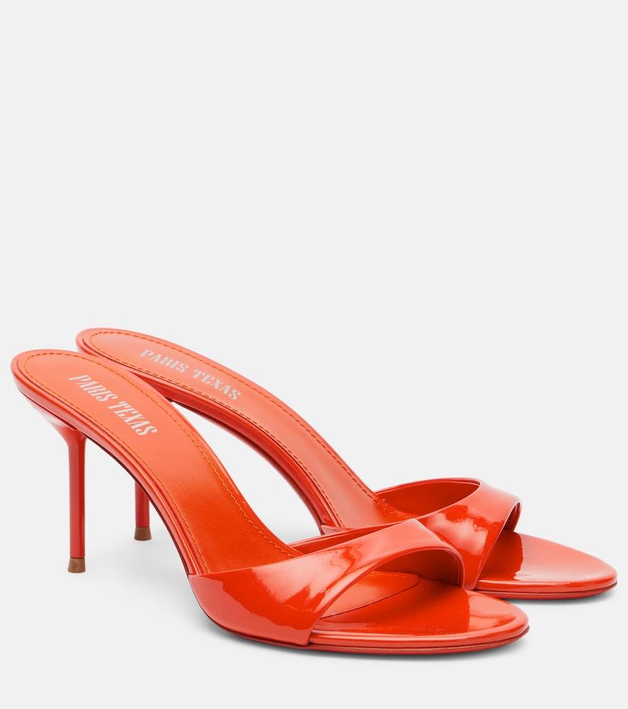 paris texas lidia 70 patent leather mules