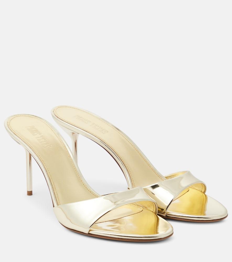 paris texas lidia metallic leather mules