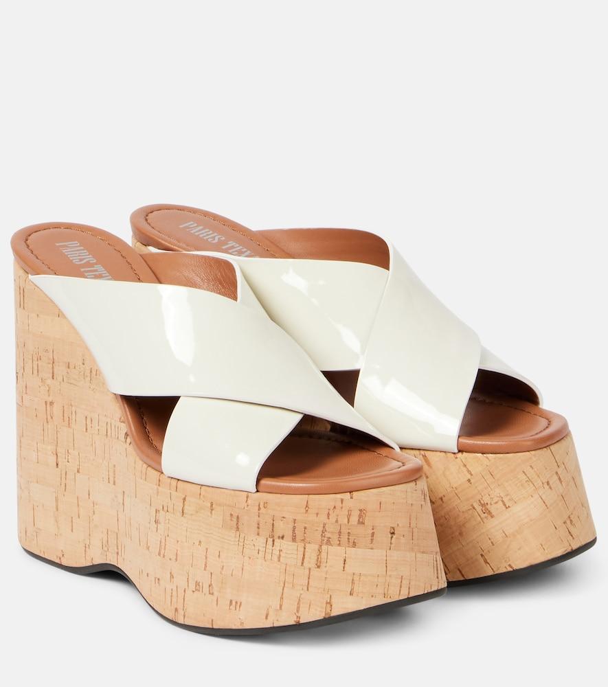 paris texas mara 135 patent leather platform sandals