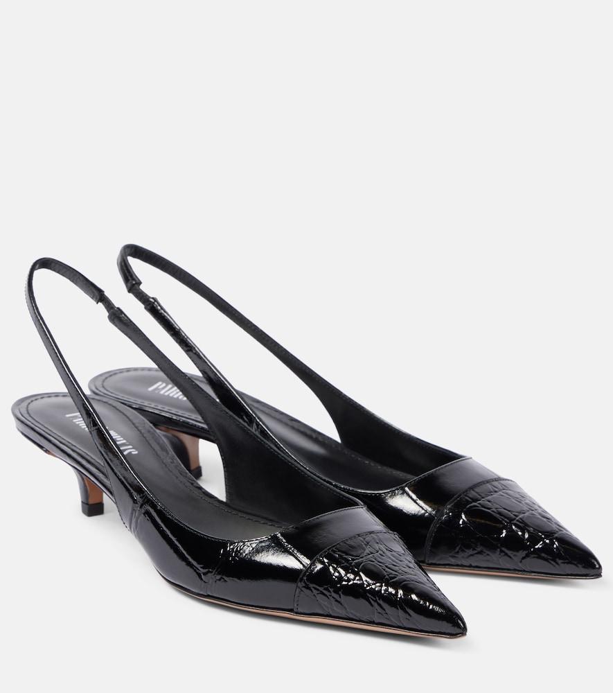 paris texas miranda 35 patent leather slingback pumps