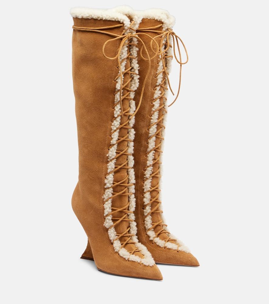 paris texas nina 105 suede knee