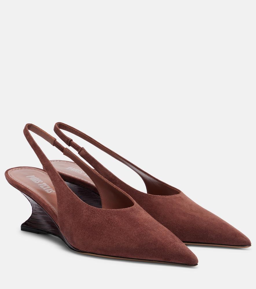 paris texas nina 50 suede wedges