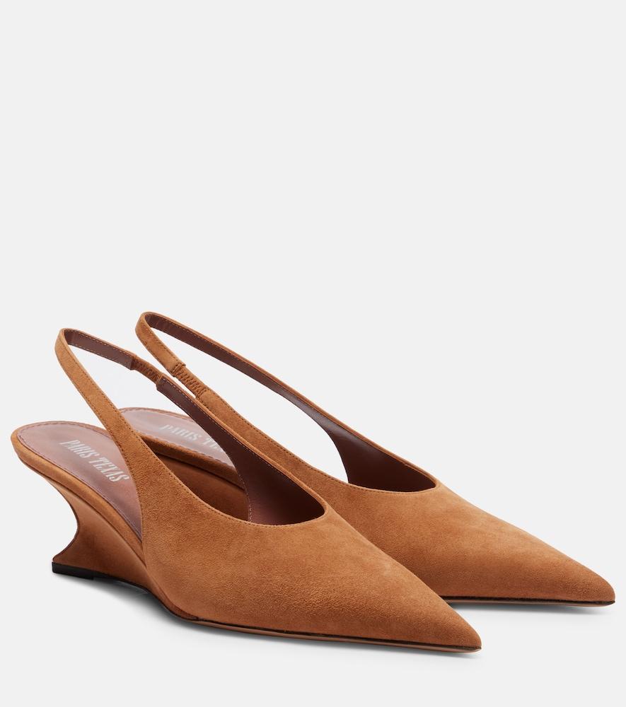 paris texas nina 50 suede wedges