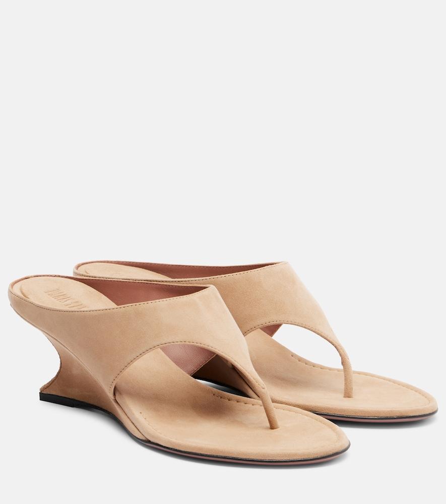 paris texas nina suede thong sandals