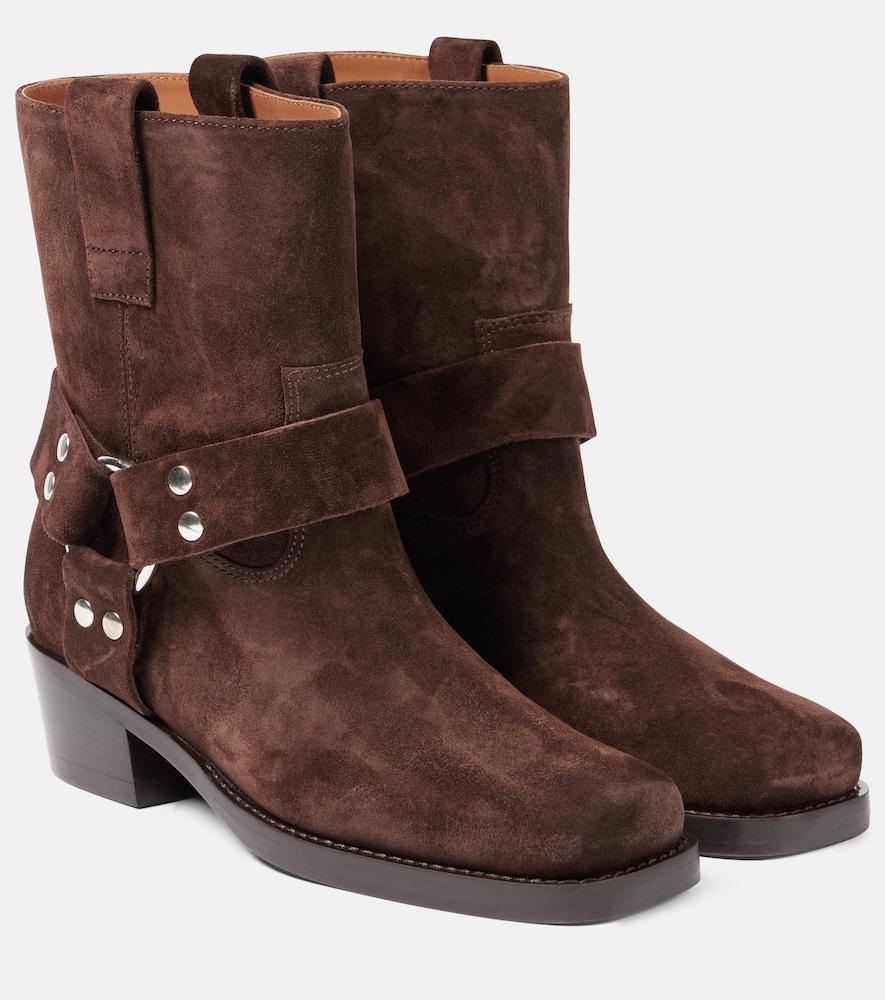 paris texas roxy 45 suede biker boots