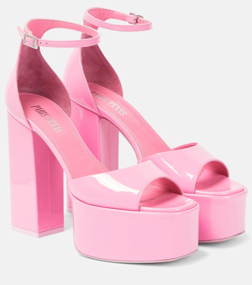 paris texas tatiana patent leather platform sandals