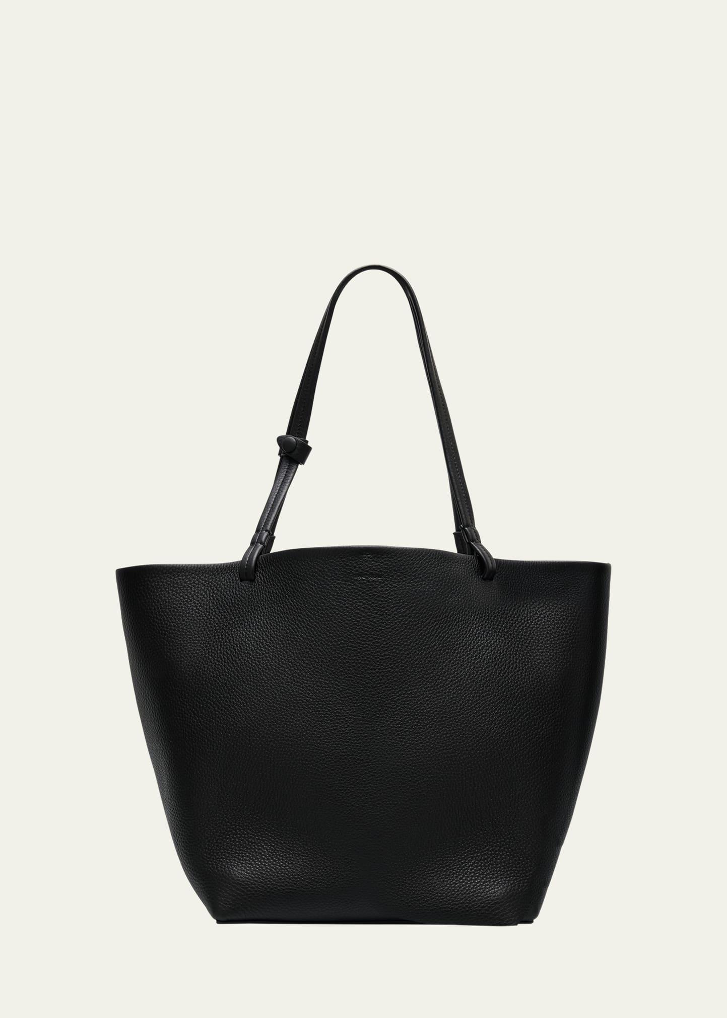 park tote three in lux grained calfskin