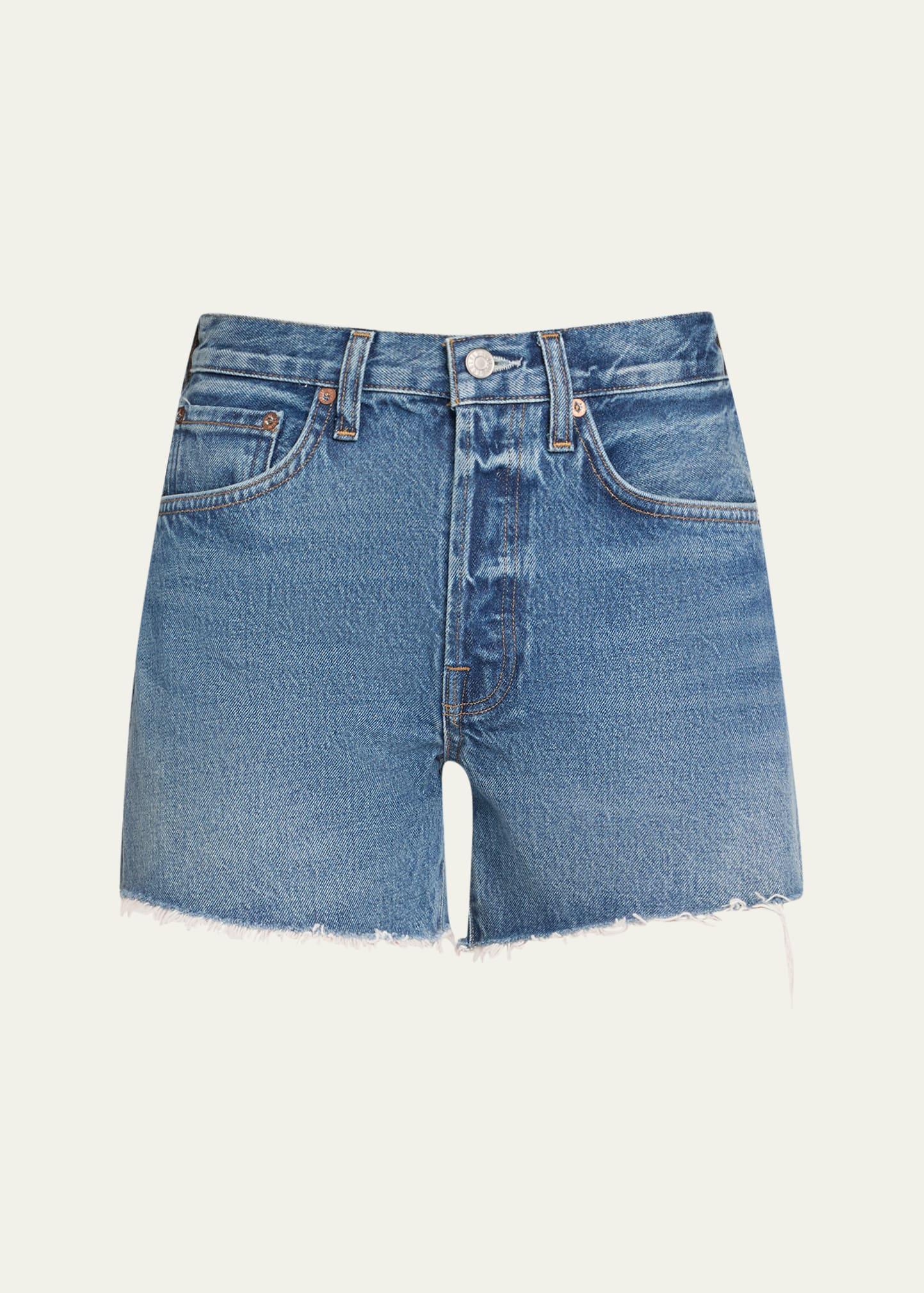 parker loose-fit vintage denim shorts