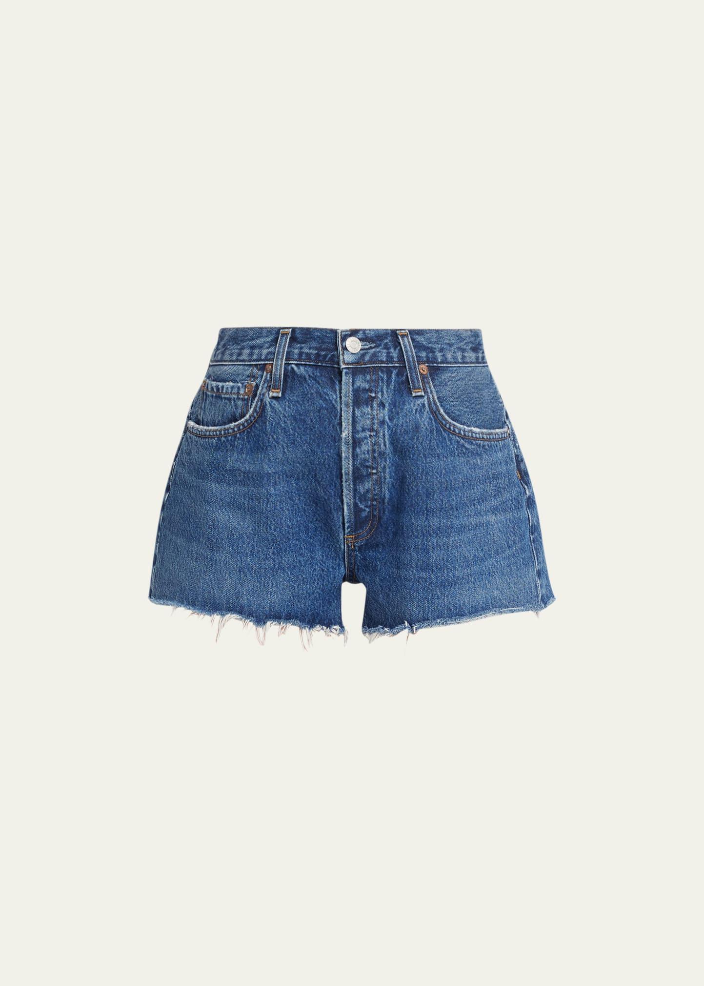 parker relaxed denim shorts