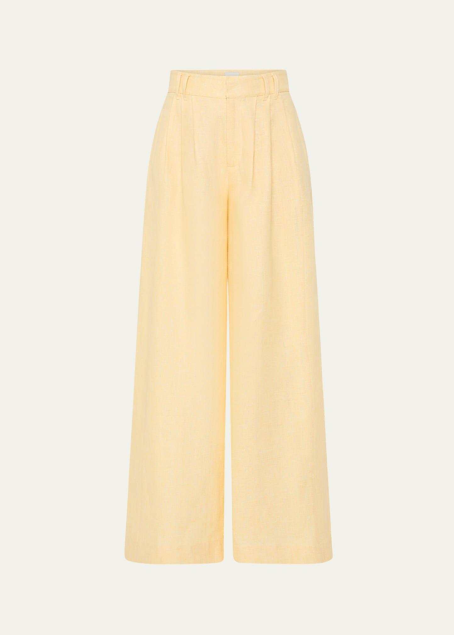 parker wide-leg linen trousers