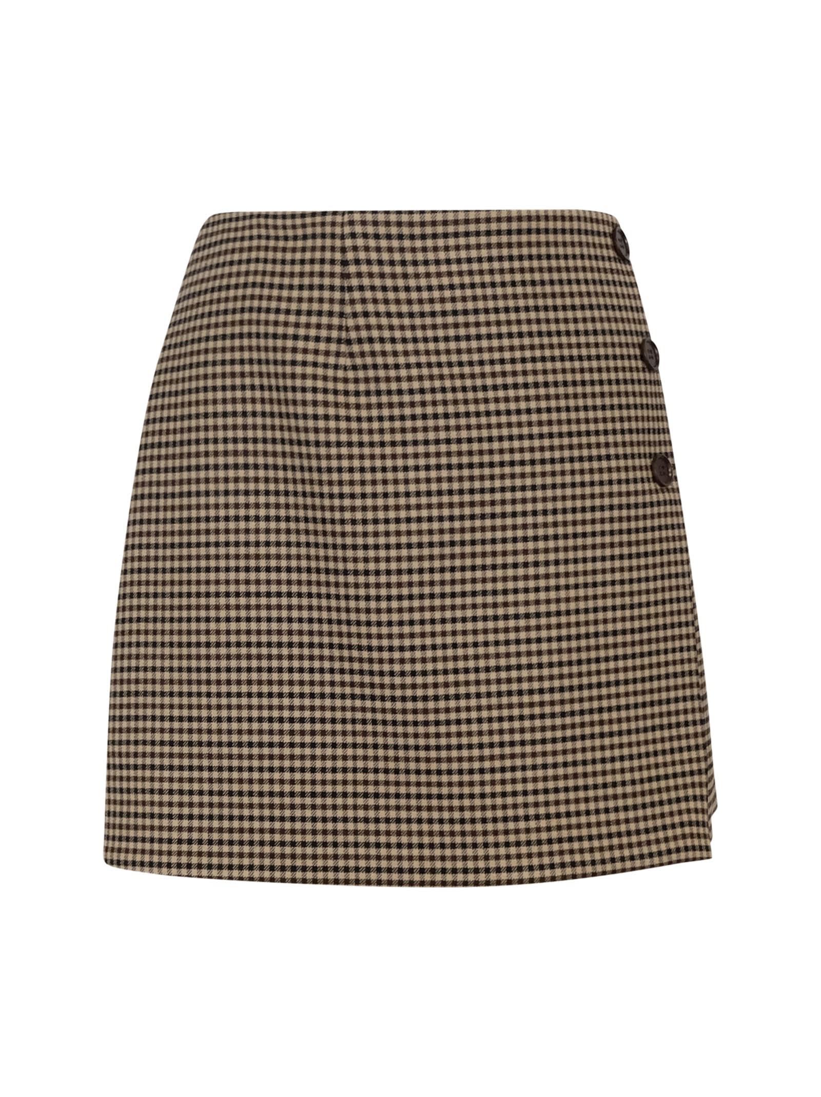 parosh beige wool lione skirt
