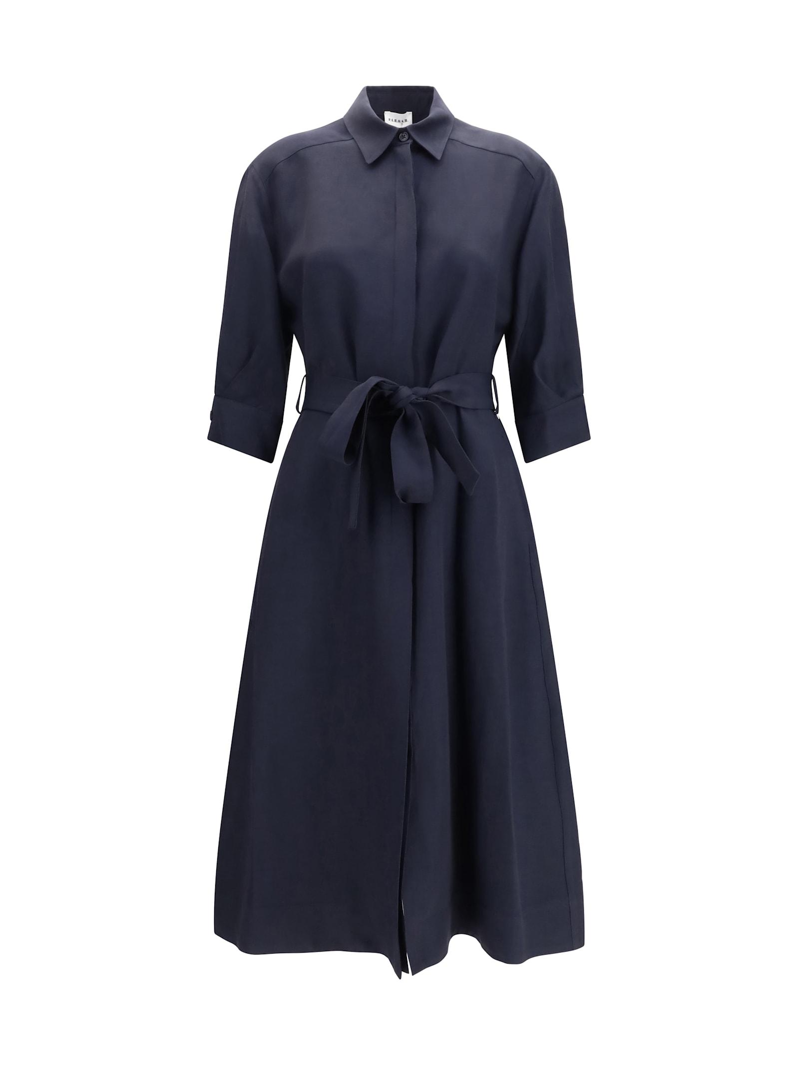 parosh belted shirt dress