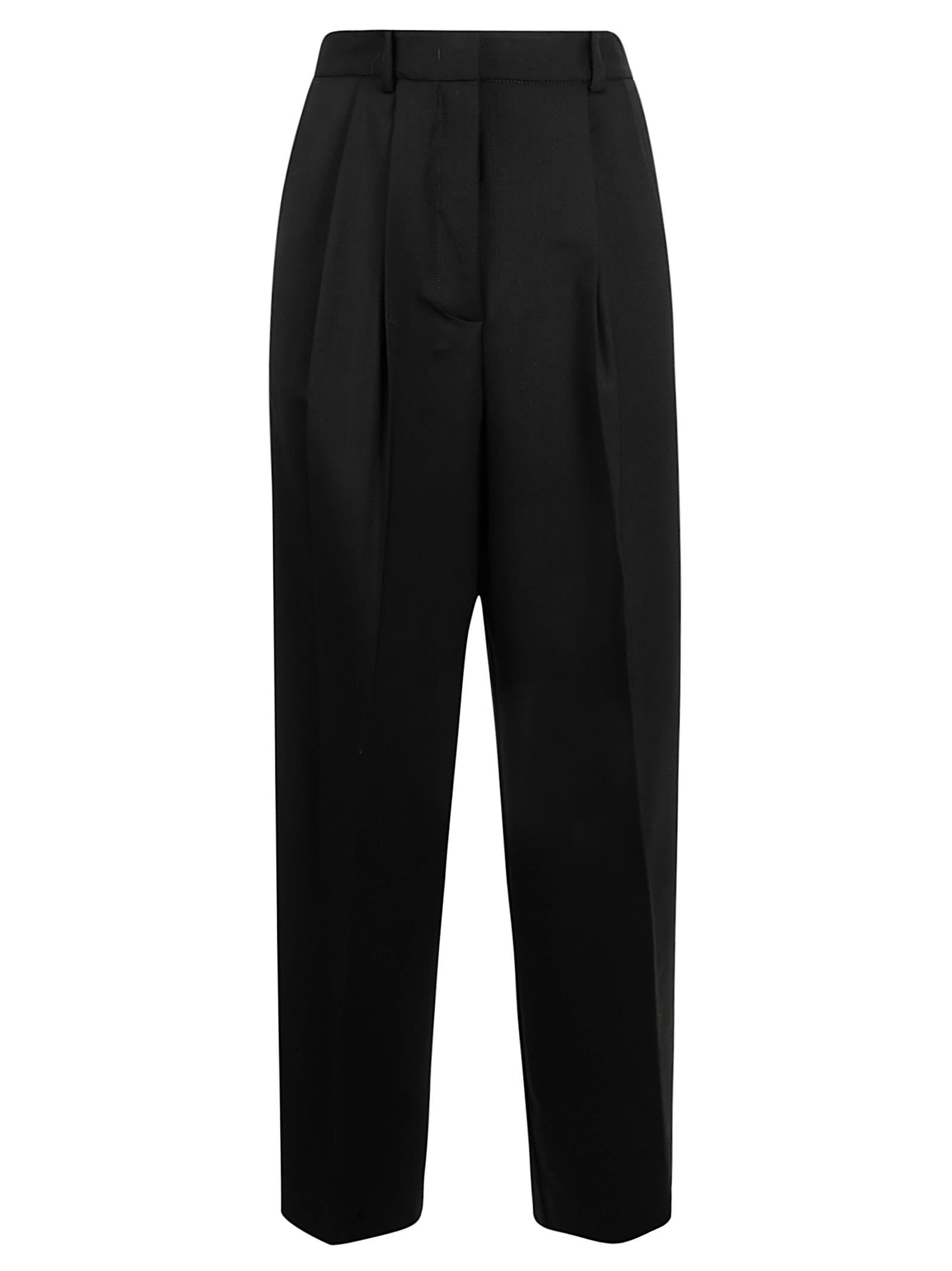parosh black gabardine liliuxy trousers