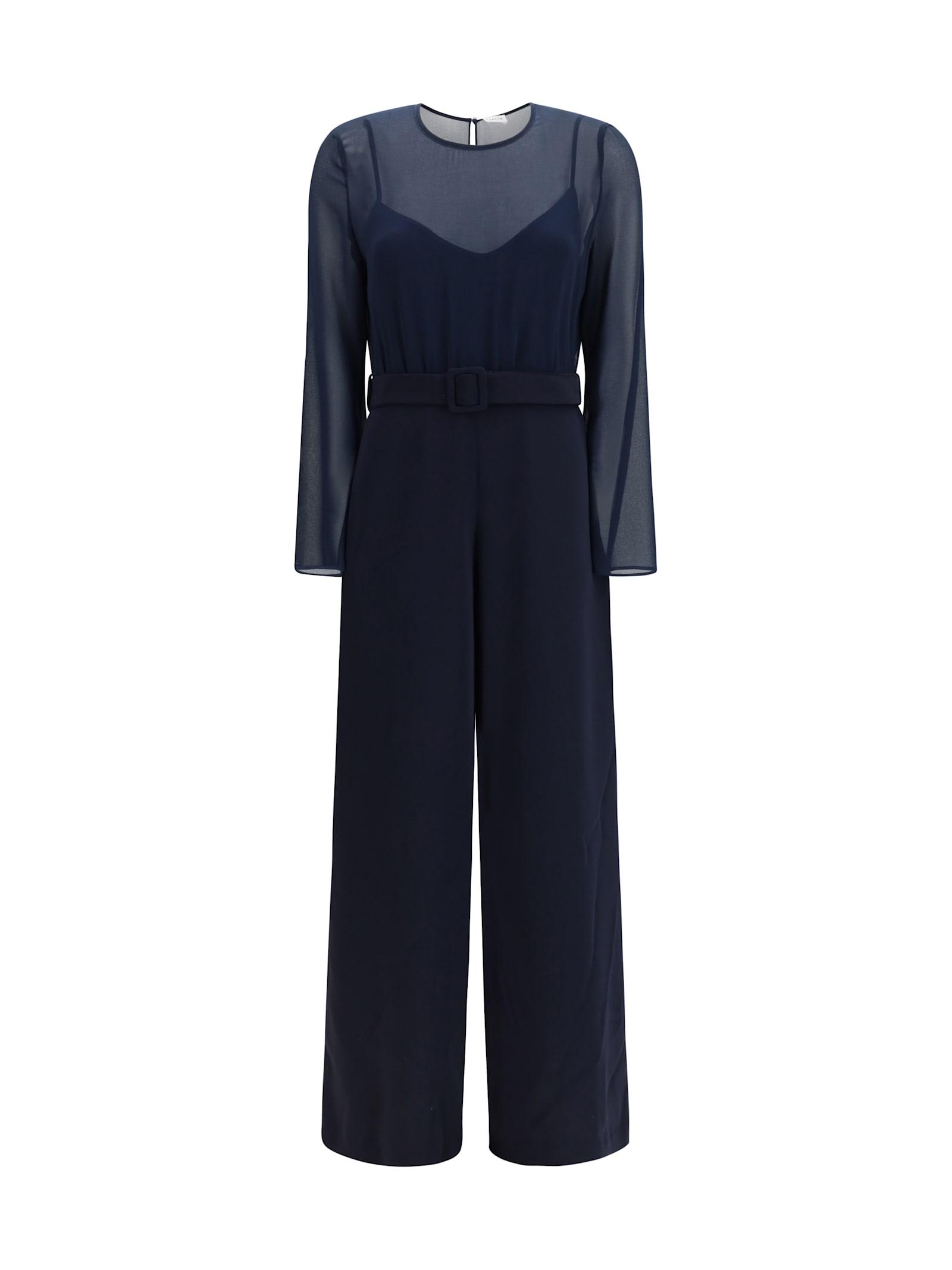 parosh cady and chiffon jumpsuit
