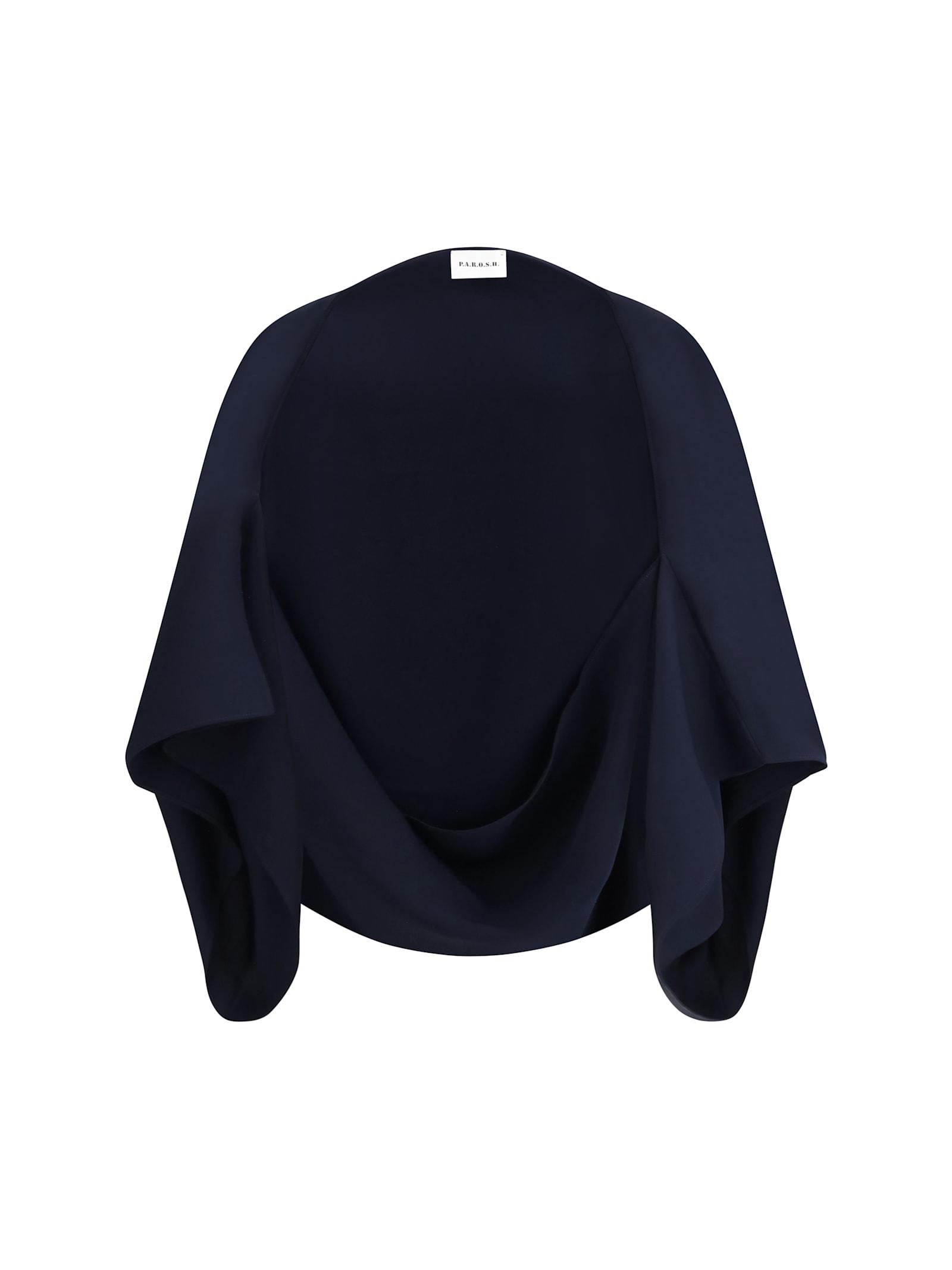 parosh draped mid-length sweatshirt