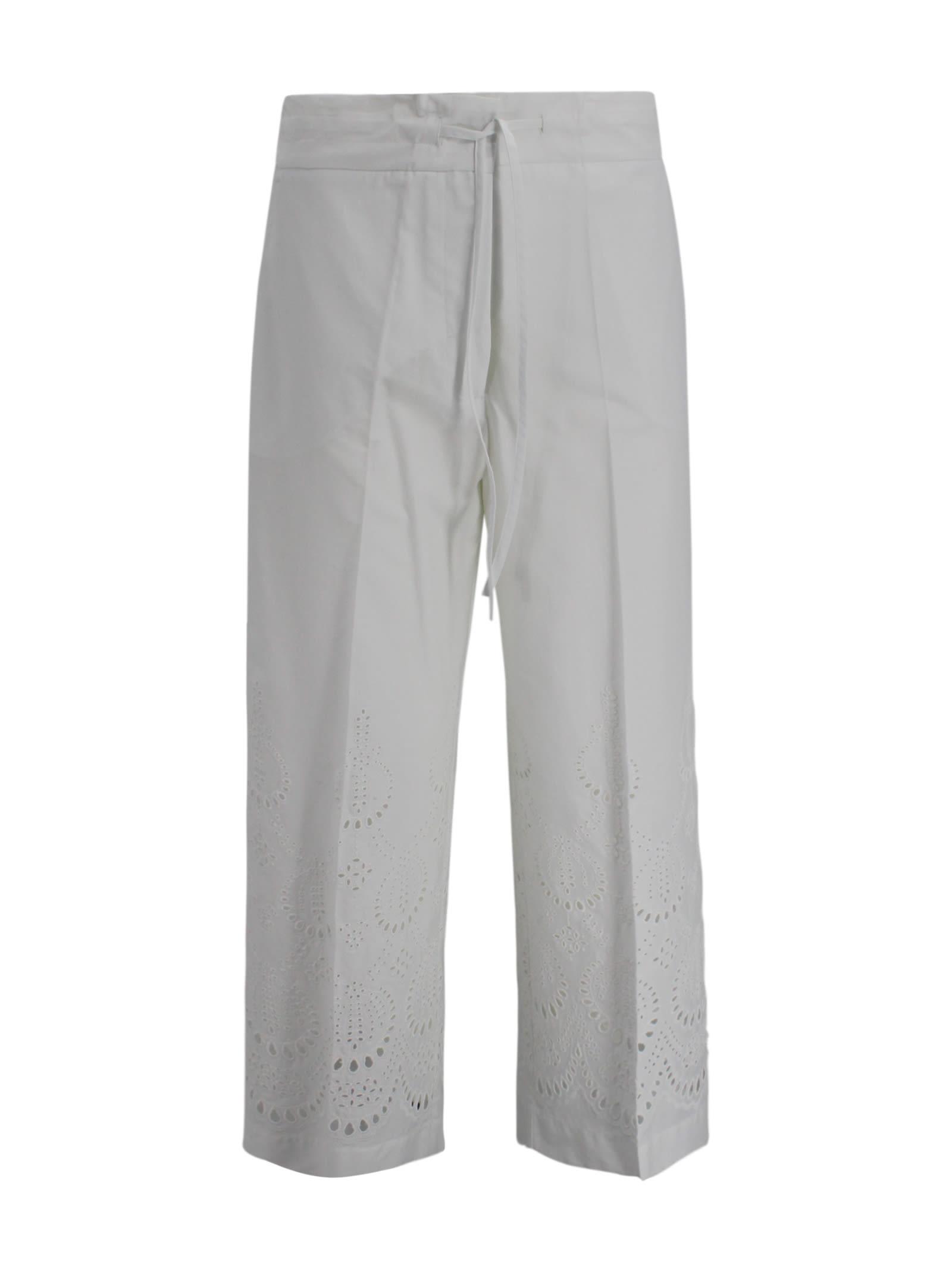 parosh drawstring cropped trousers