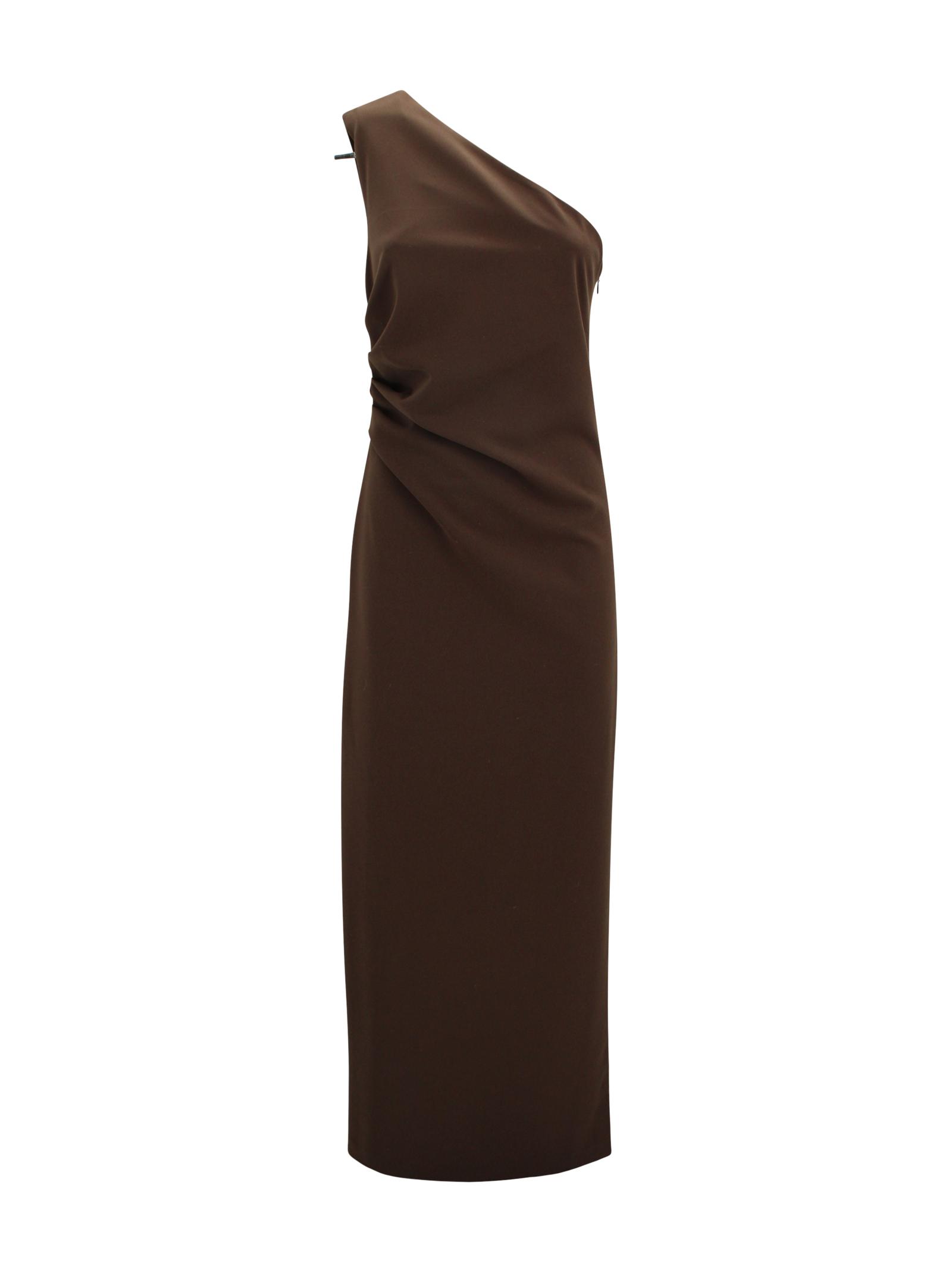 parosh dresses brown polyester - women