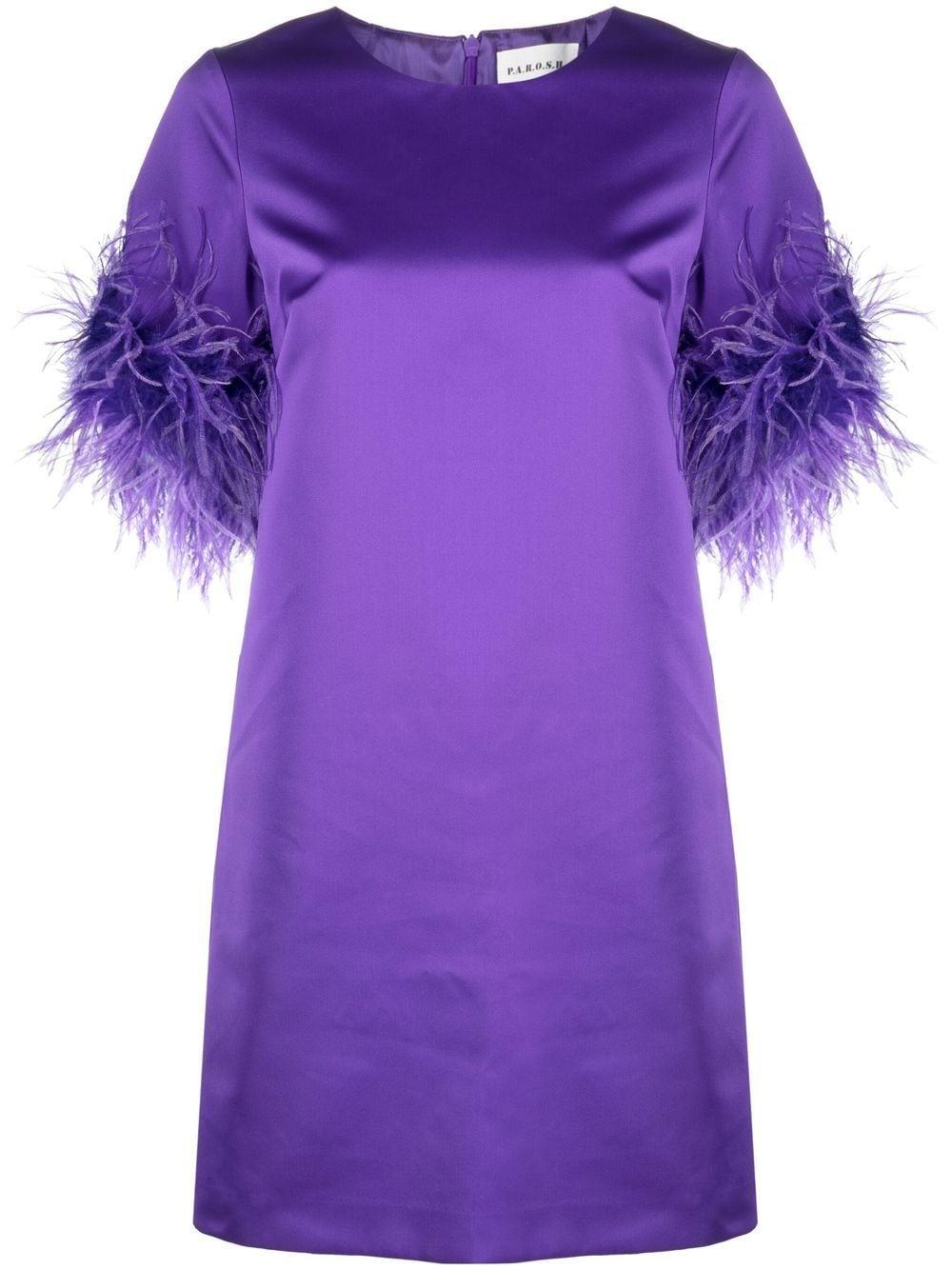 parosh dresses purple outer: polyester - women