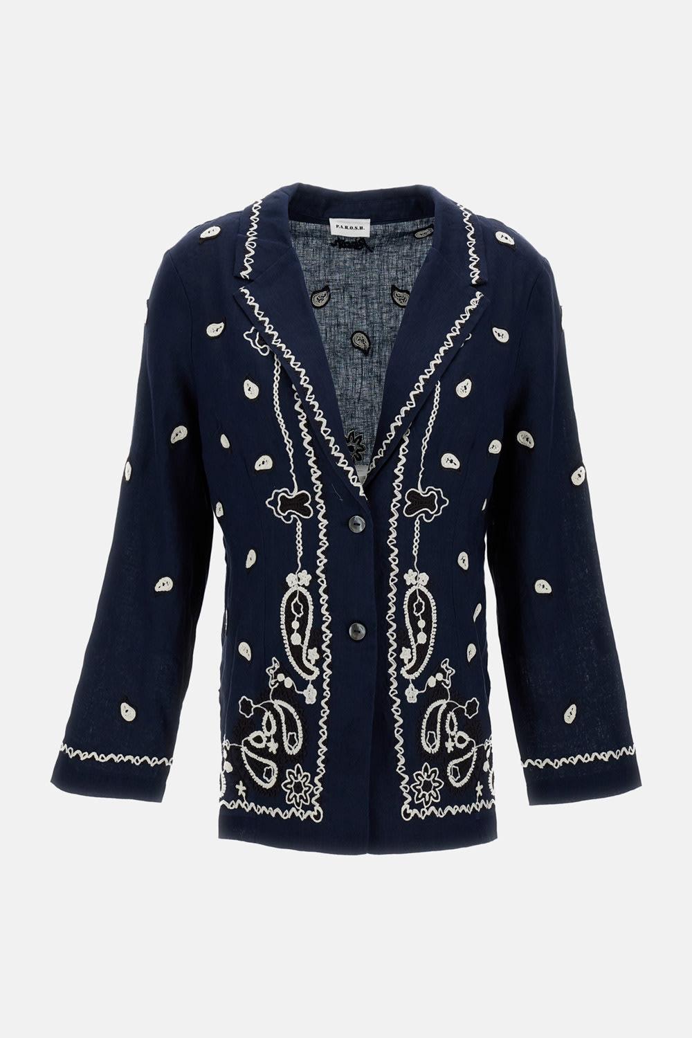 parosh embroidered jacket
