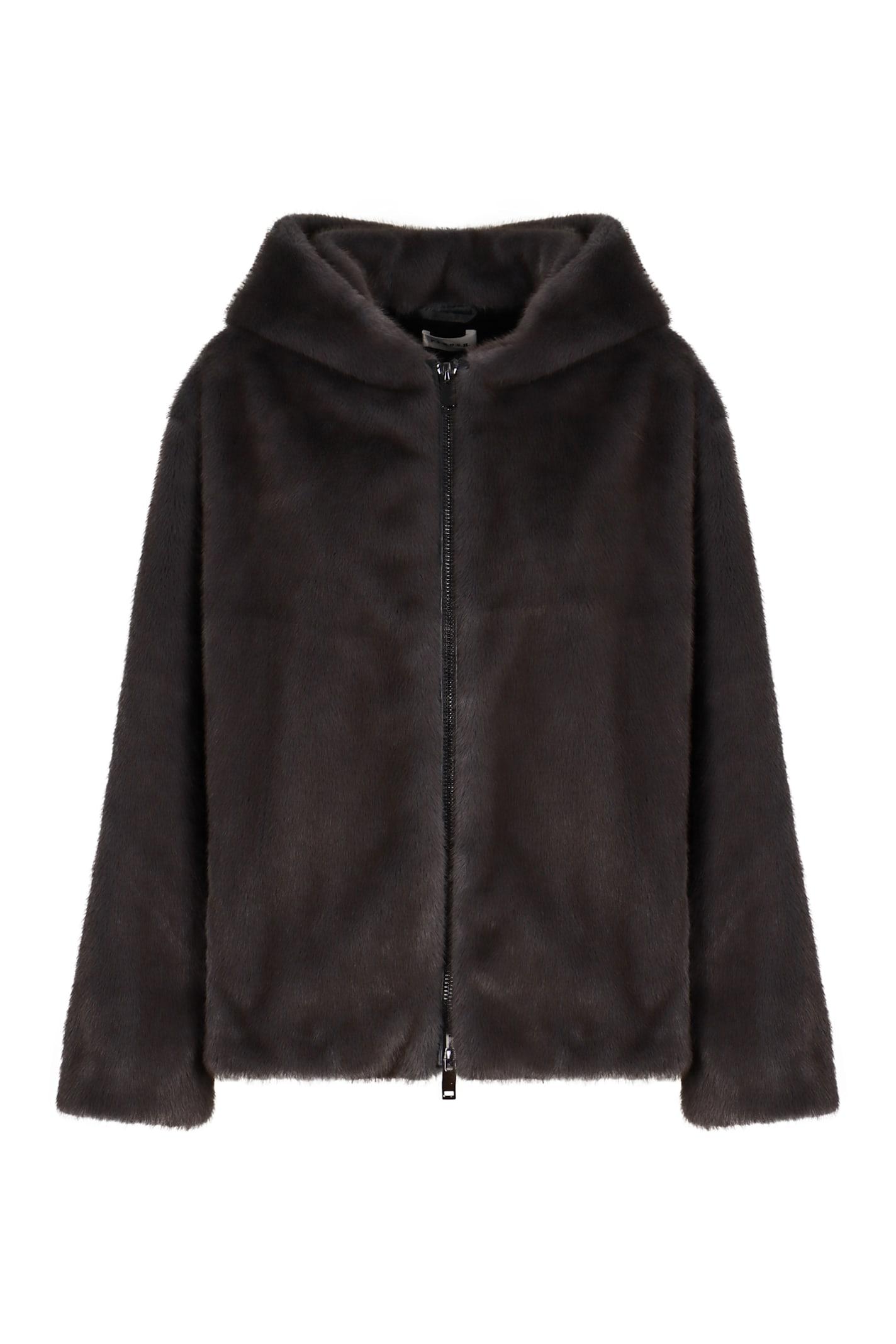 parosh faux fur jacket