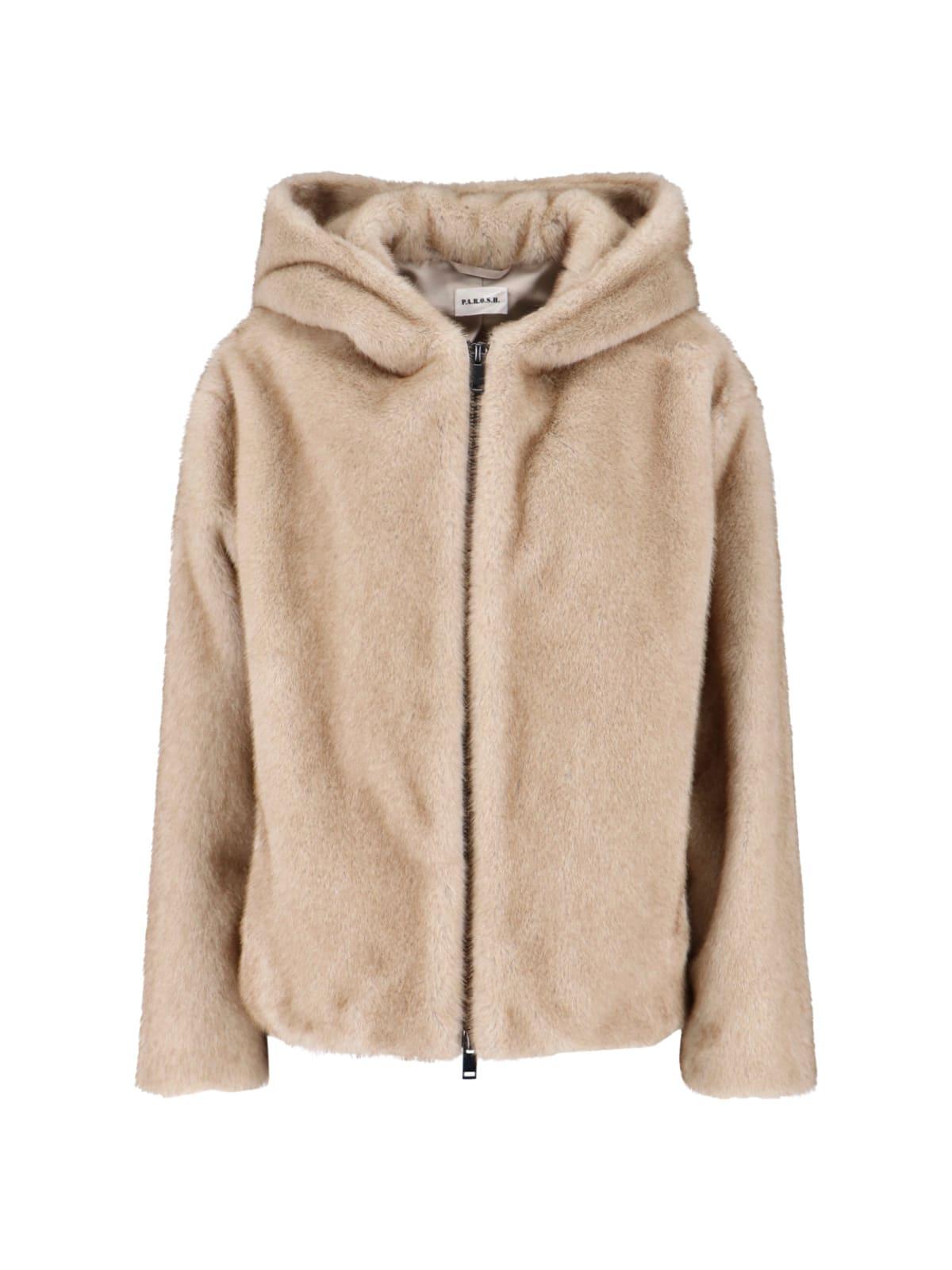 parosh faux fur jacket