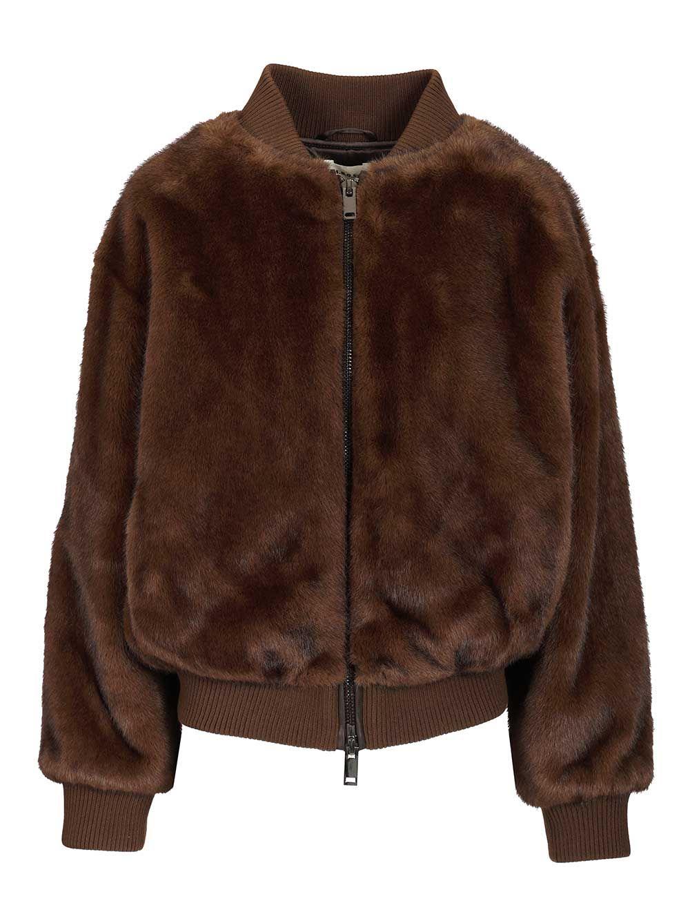parosh faux fur jacket