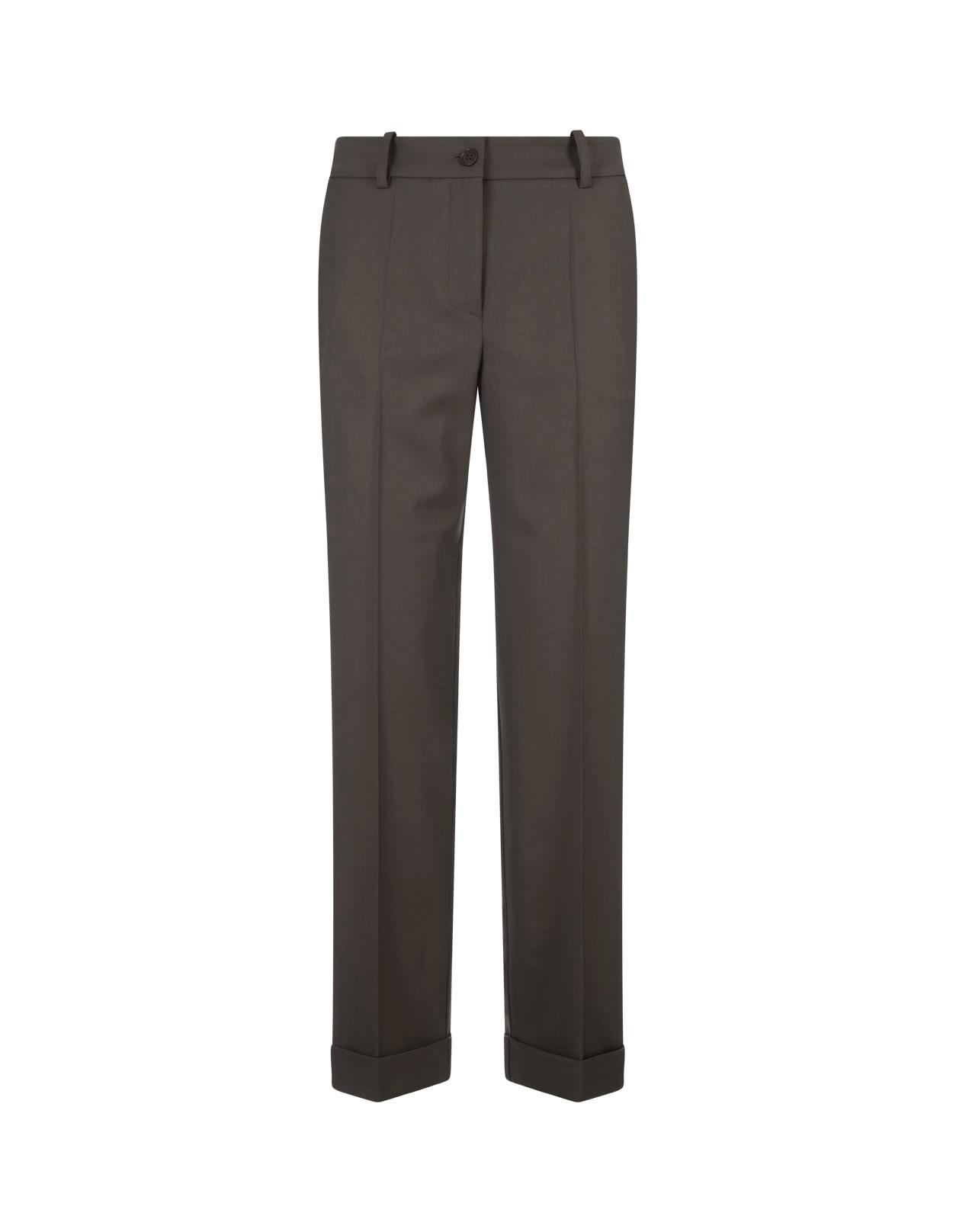 parosh green gabardine liliuxy trousers