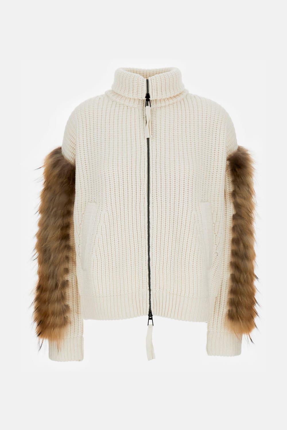 parosh jacket - striped knitwear