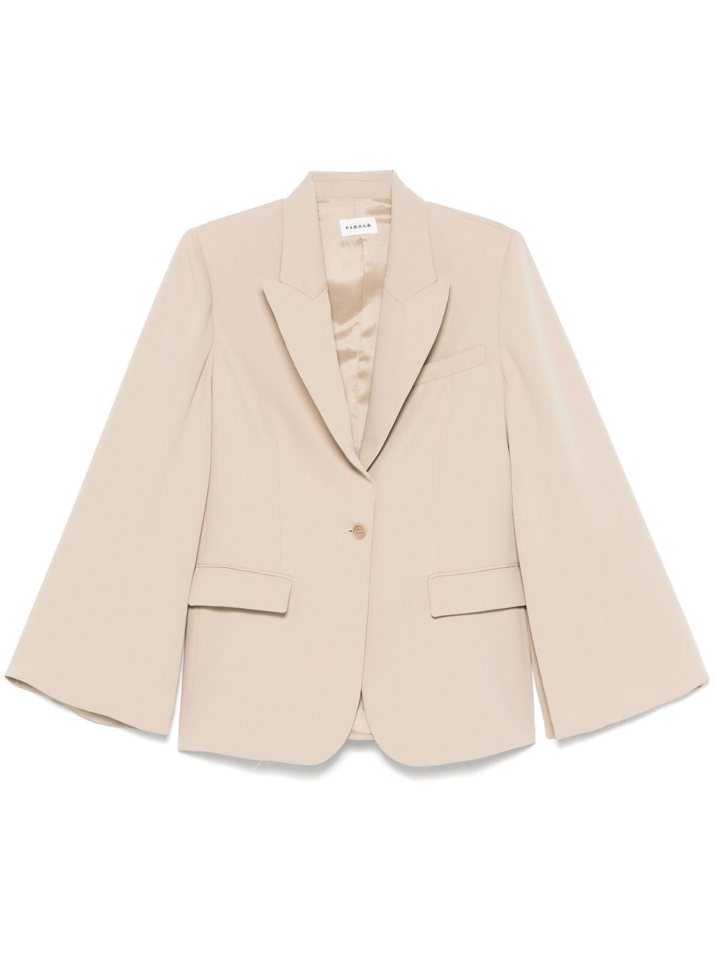 parosh jackets beige lining: acetate - women