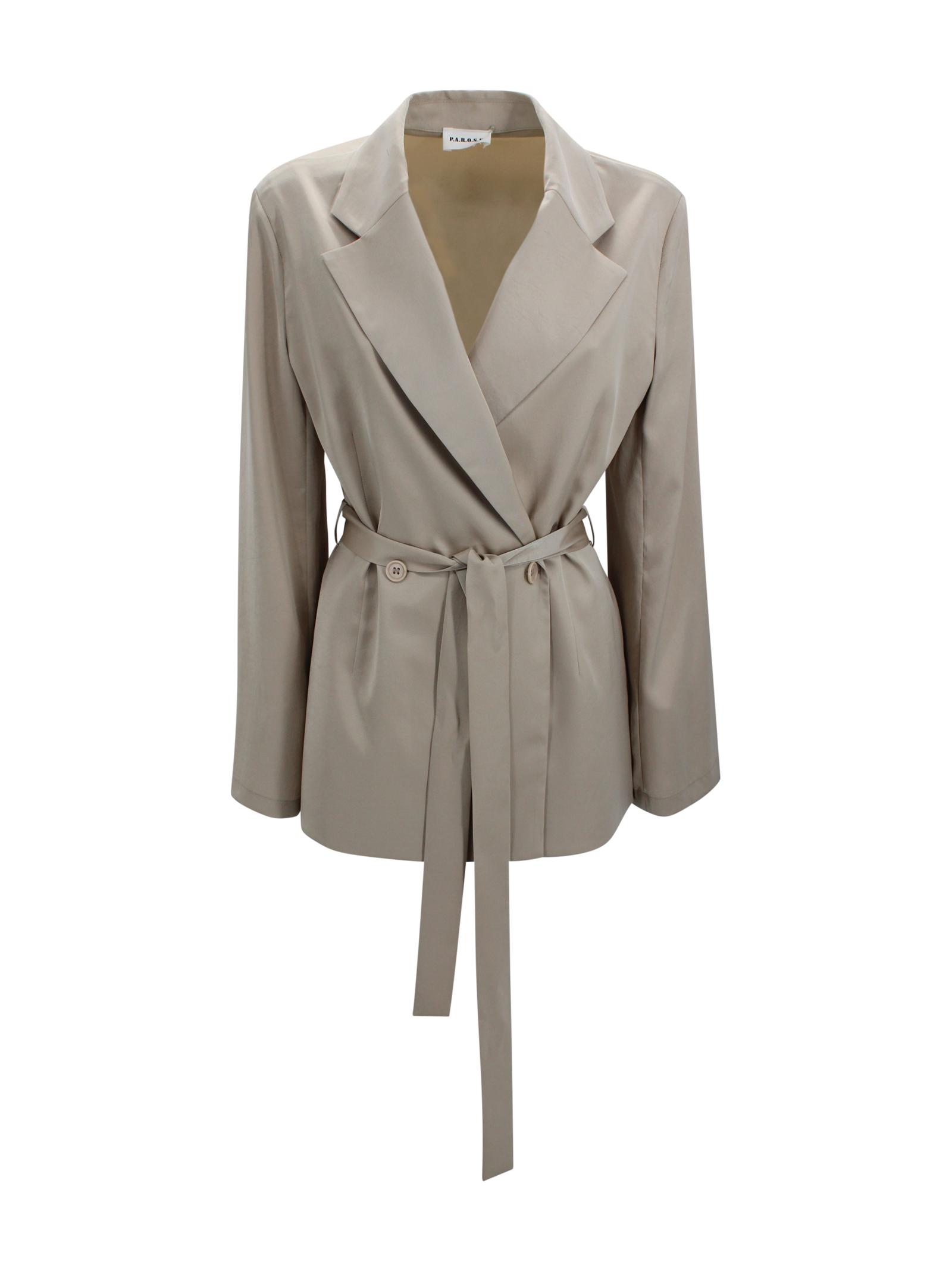 parosh jackets beige polyester - women