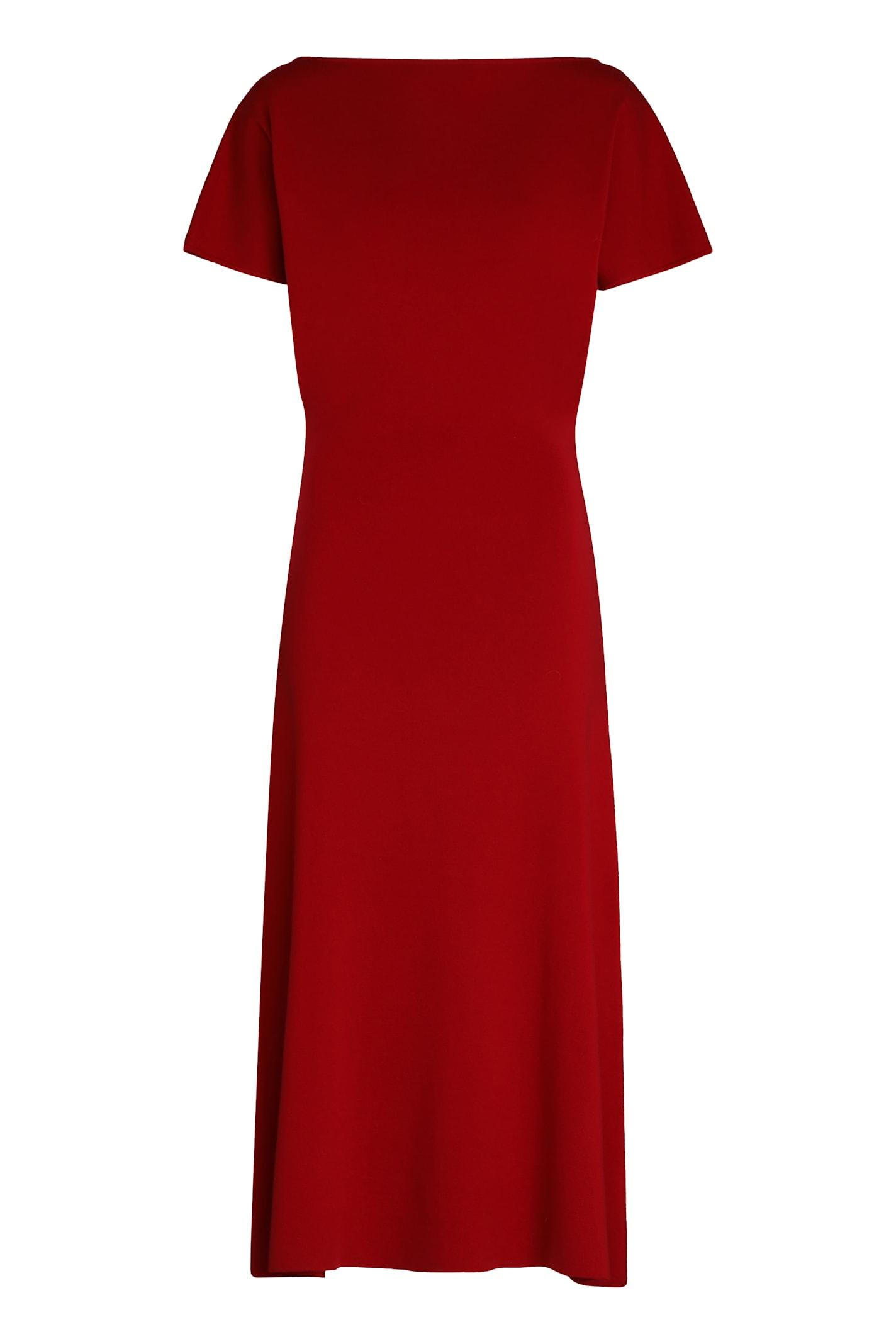 parosh lime knitted long dress