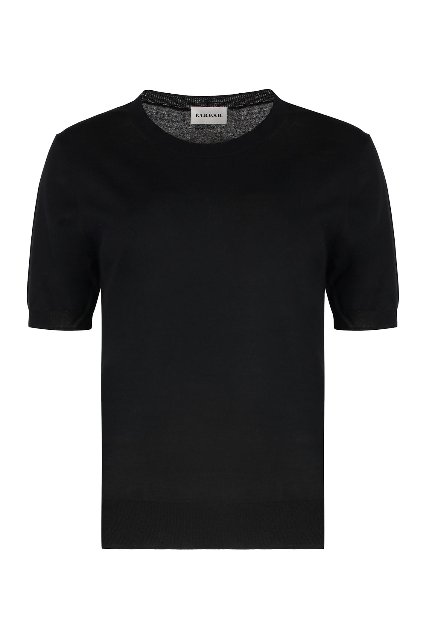 parosh linfa wool-blend crew-neck sweater