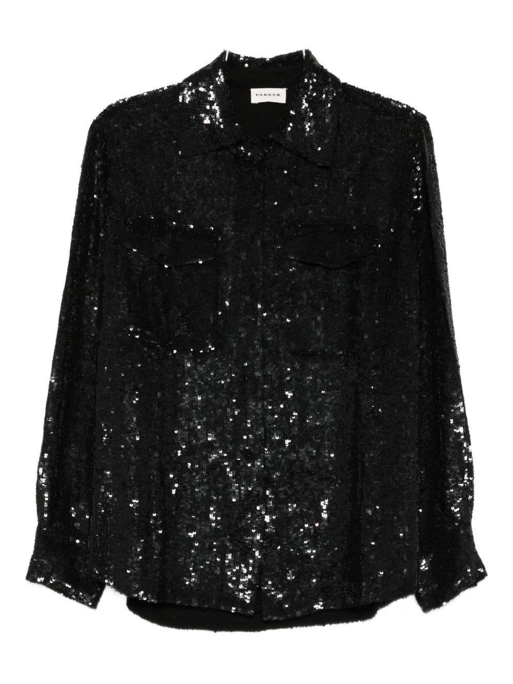 parosh sequined shirt