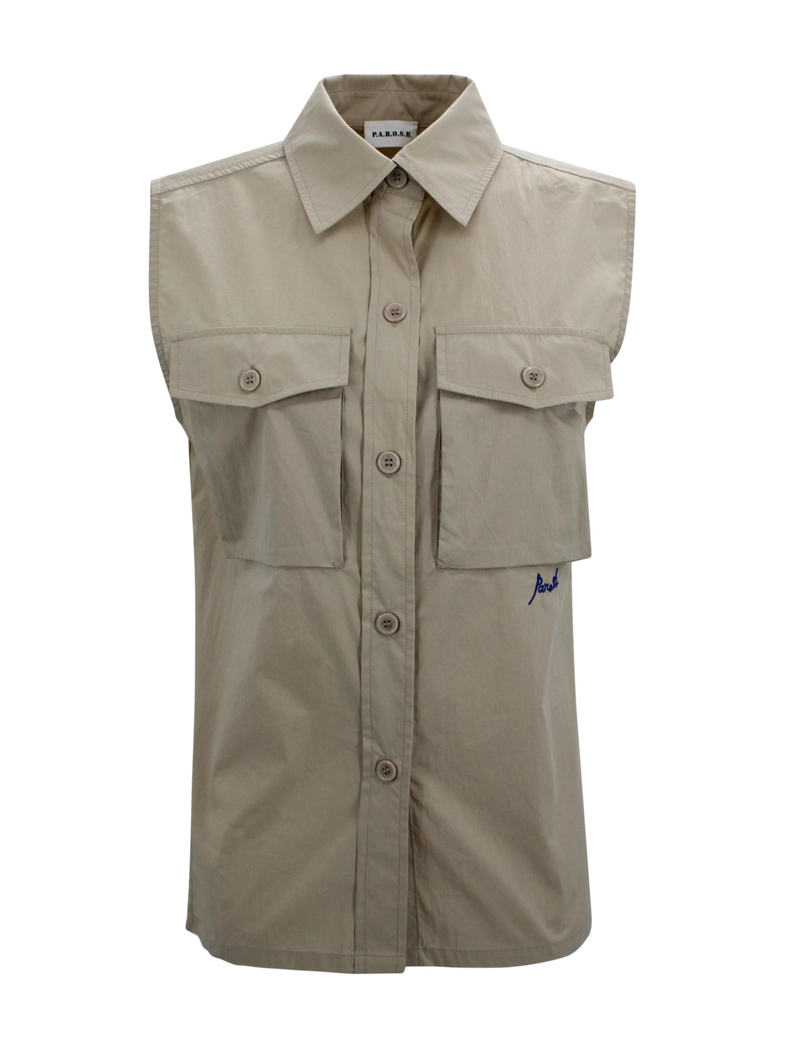 parosh shirts beige polyamide - women