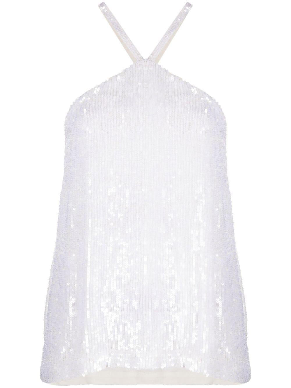 parosh top white pvc - women