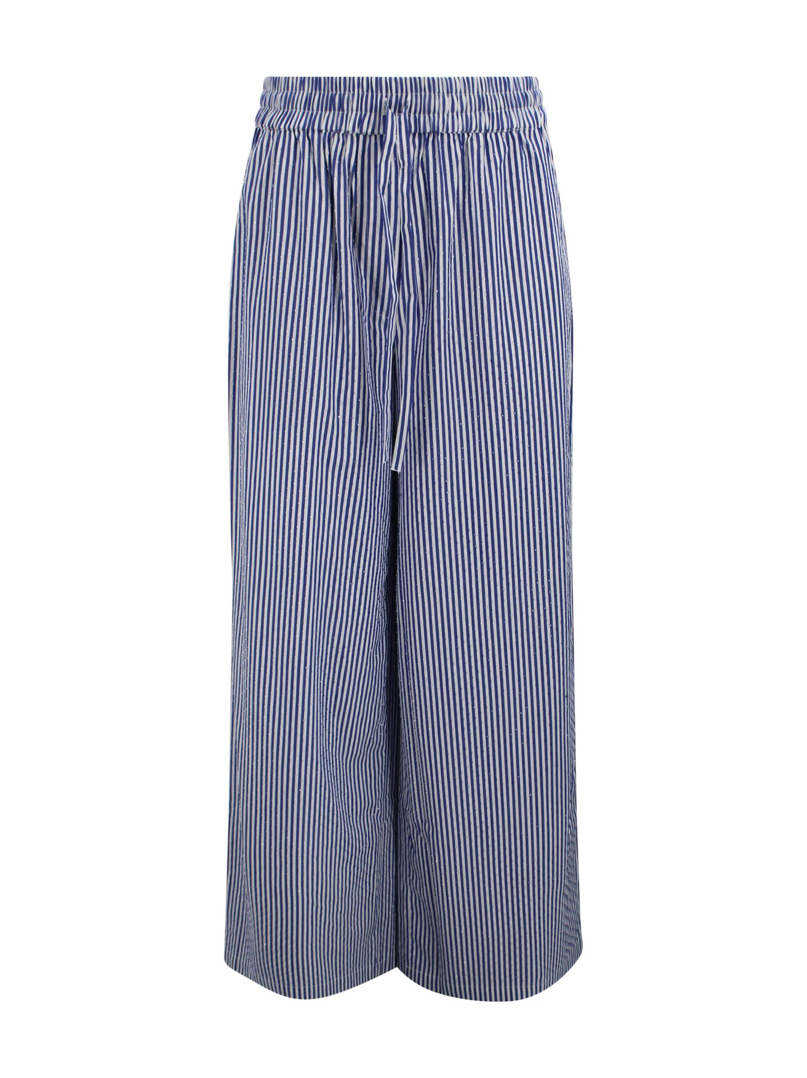 parosh trousers blue cotton - women