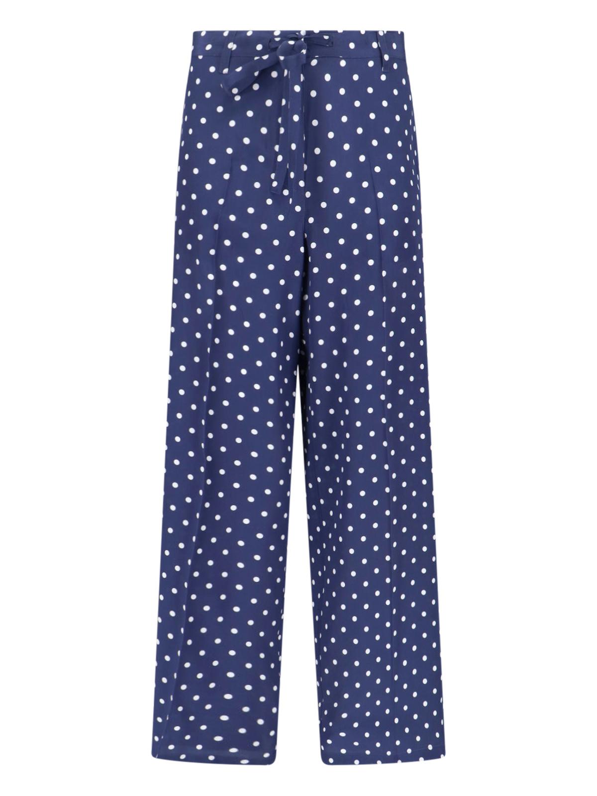 parosh trousers blue silk - women