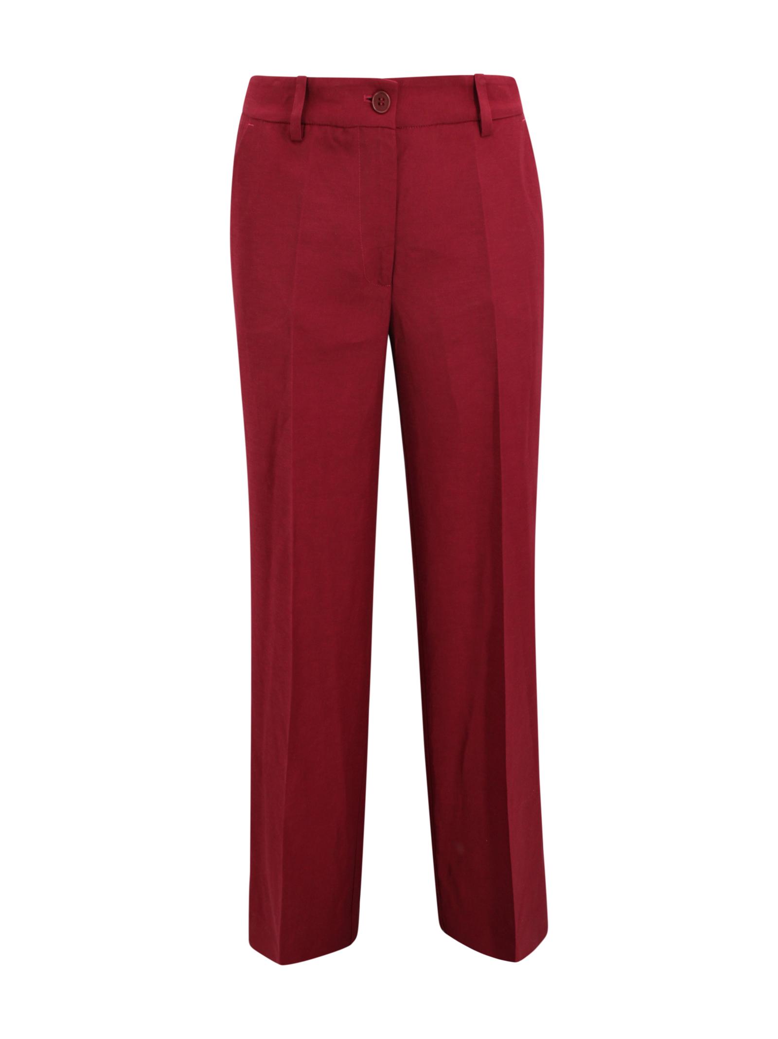 parosh trousers bordeaux wool - women