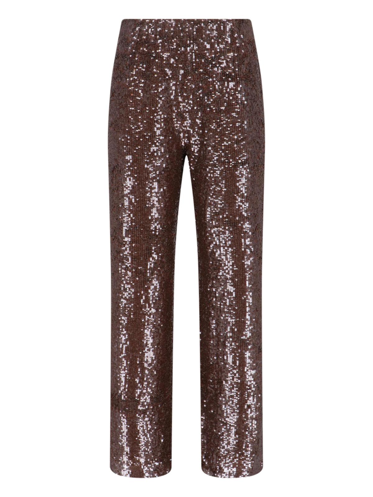 parosh trousers brown polyamide - women