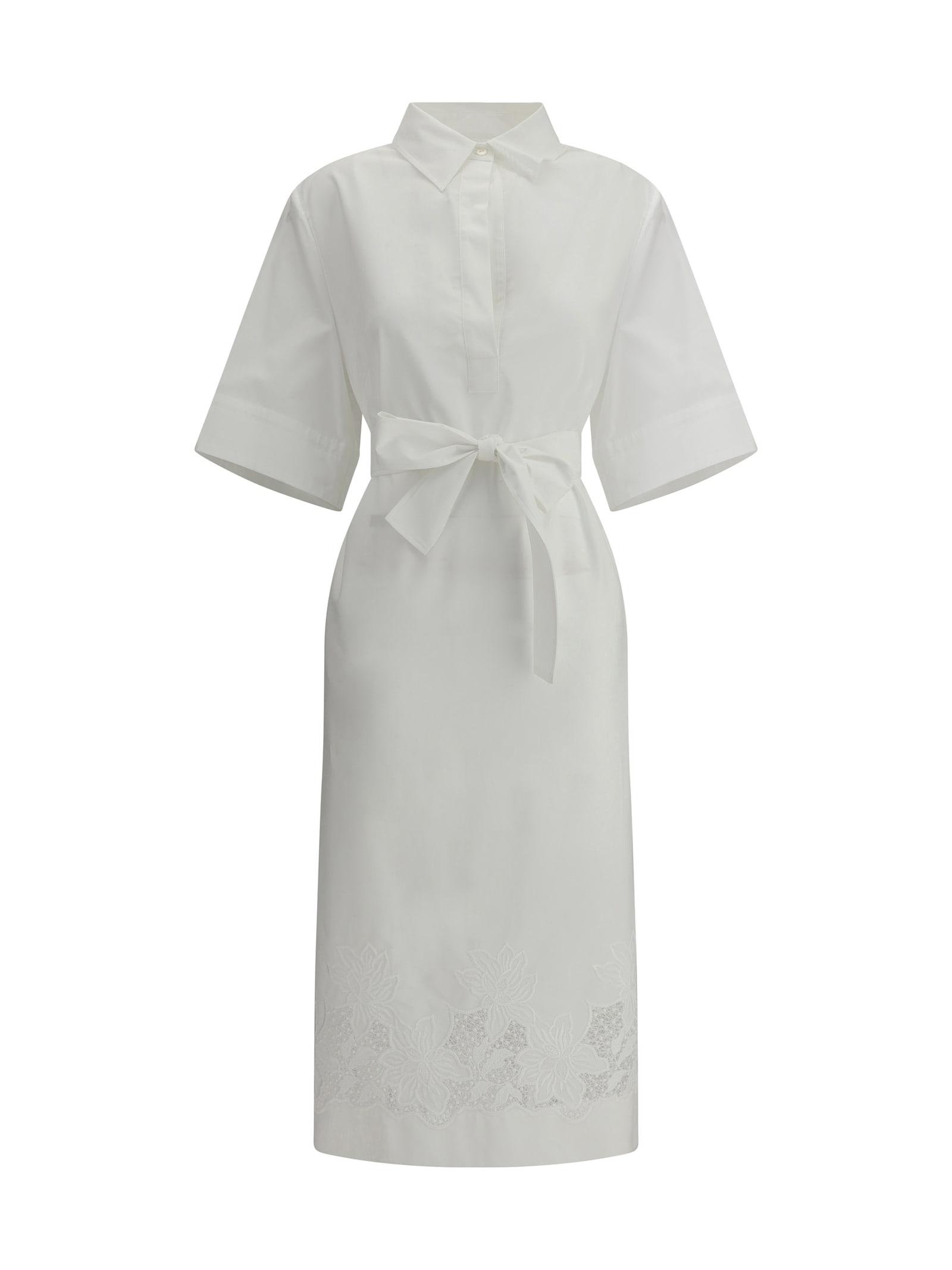 parosh tunic dress with embroidery