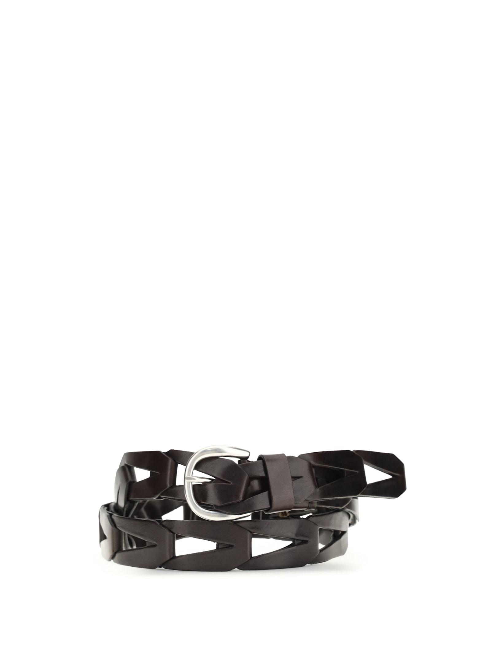 parosh woven leather belt