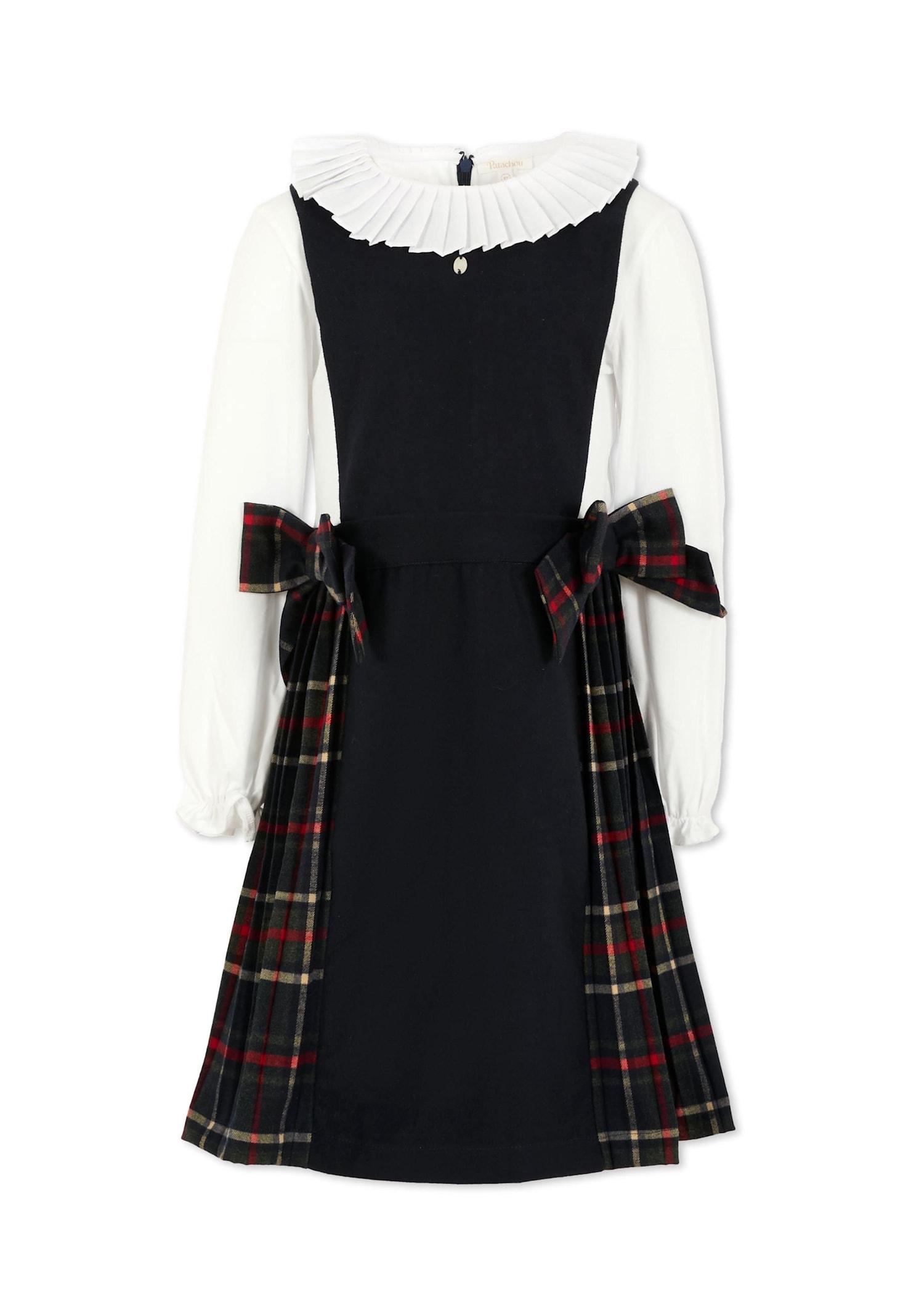 patachou blue dress for girl with bow