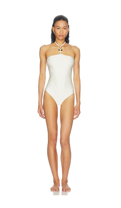 patbo martina bodysuit in white.