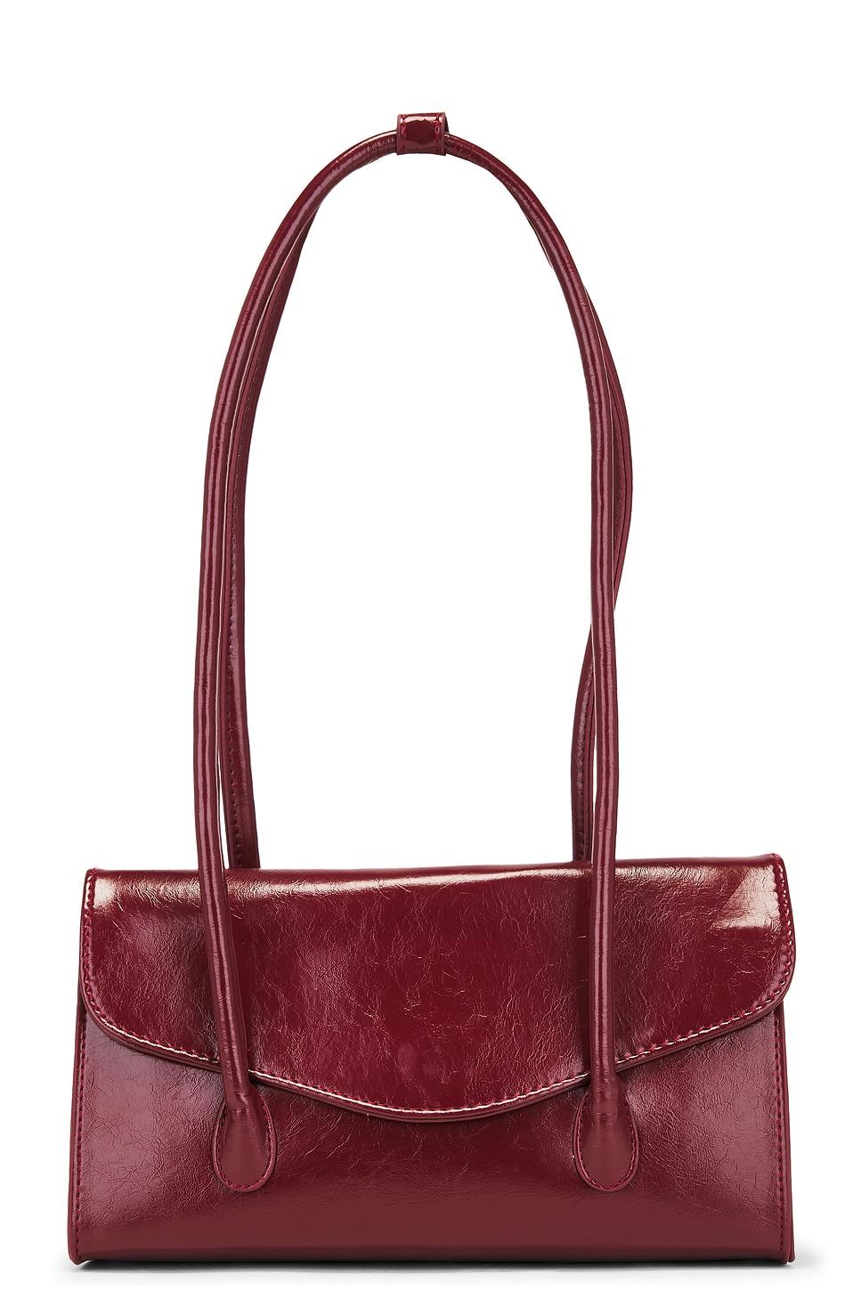 patent leather shoulder bag