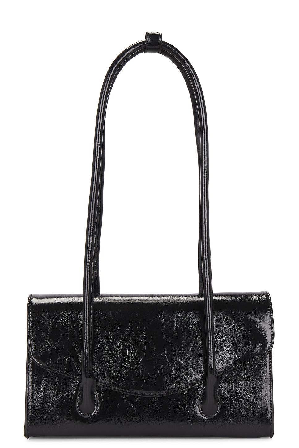 patent leather shoulder bag