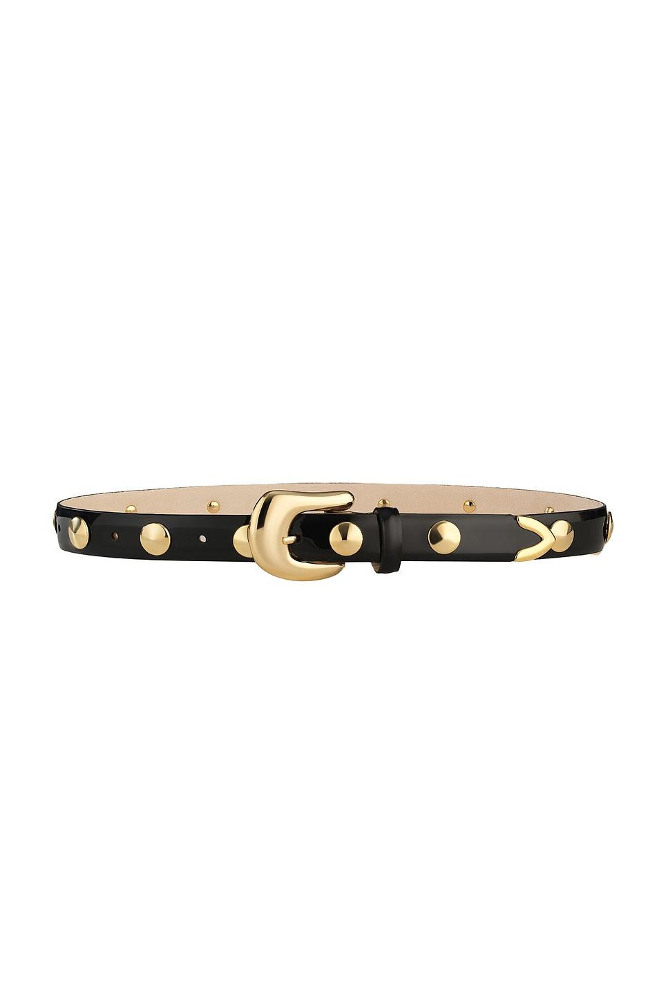 patent studded belt