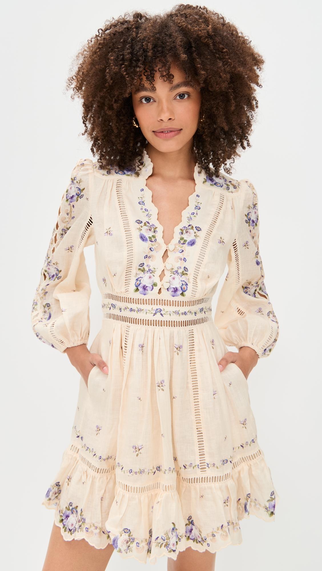 patience plunge mini dress