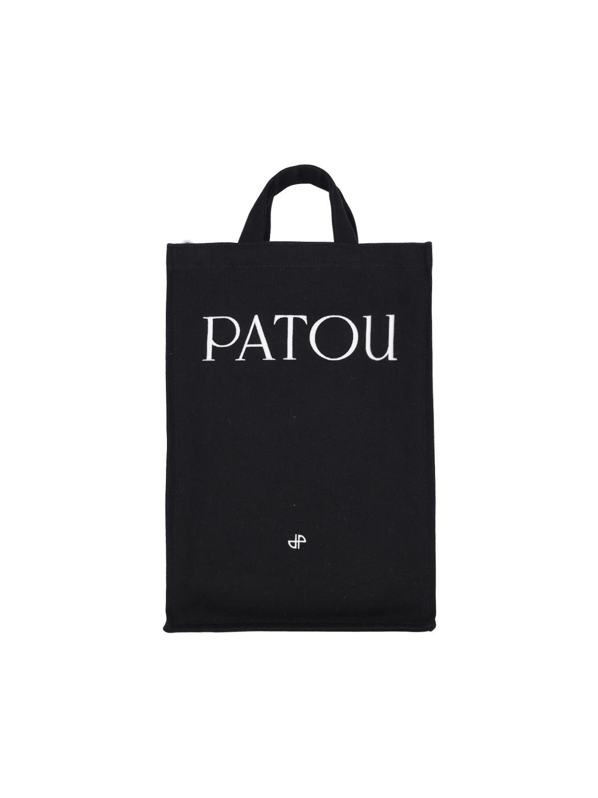 patou bags black organic cotton - women